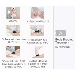 Ultragarso kavitacijos vakuuminis RF lieknėjimo grožio aparatas 7 in 1