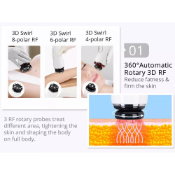 Ultragarso kavitacijos vakuuminis RF lieknėjimo grožio aparatas 7 in 1