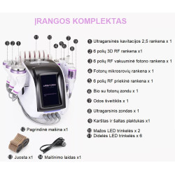 Ultragarso kavitacijos vakuuminis RF Bio lipo lazerinis aparatas