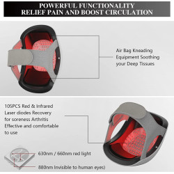 Infraraudonųjų spindulių šilumos kelio masažuoklis