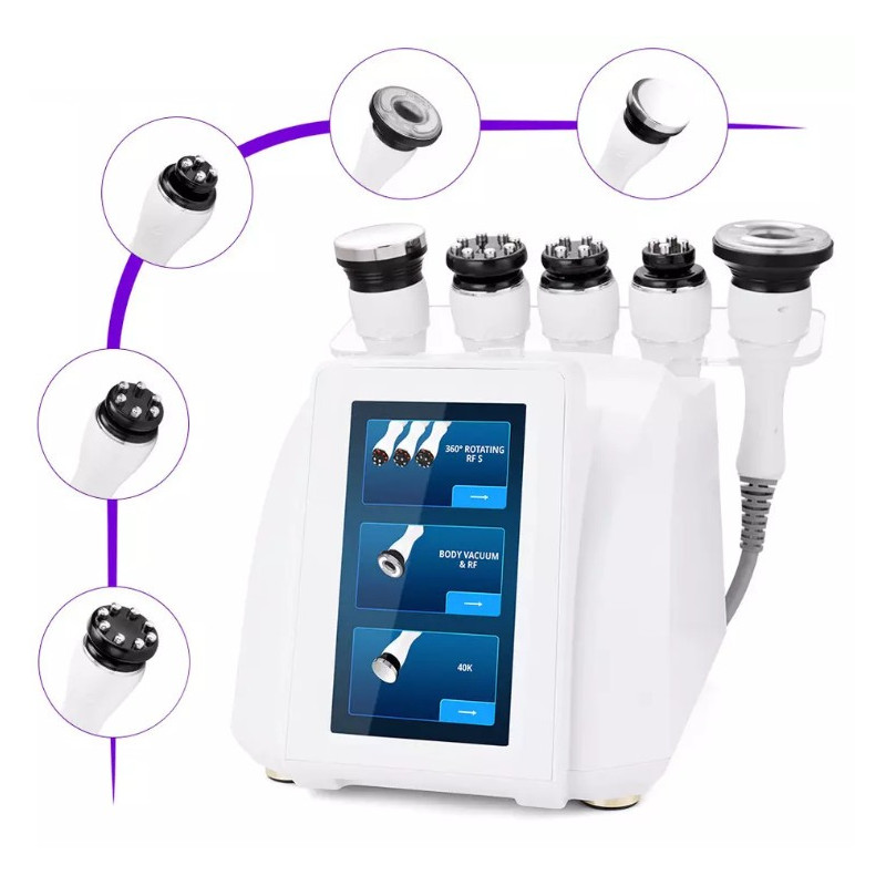 Ultragarso kavitacijos vakuuminis RF lieknėjimo grožio aparatas 5 in 1