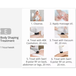 Ultragarso kavitacijos vakuuminis RF lieknėjimo grožio aparatas 5 in 1