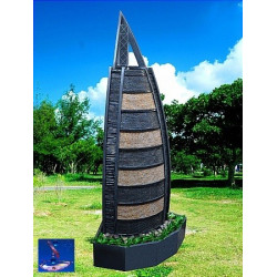 Lauko fontanas su LED apšvietimu