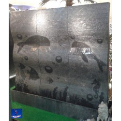 Lauko fontanas su LED apšvietimu