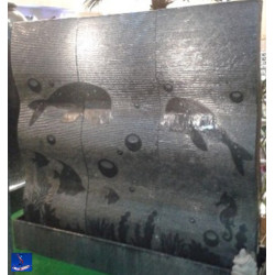 Lauko fontanas su LED apšvietimu