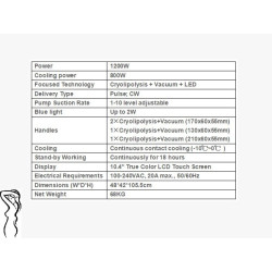 Krioterapijos kriolipolizės aparatas