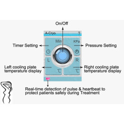 Krioterapijos kriolipolizės aparatas