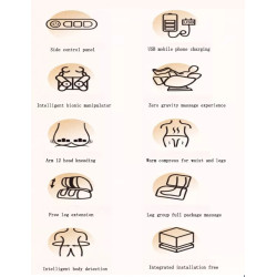 Masažinė kėdė viso kūno masažui