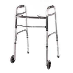 Vaikščiojimo rėmas su 2 ratukais