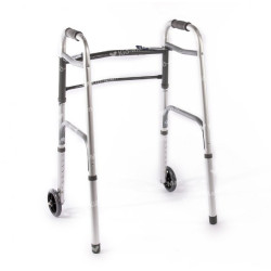 Vaikščiojimo rėmas su 2 ratukais