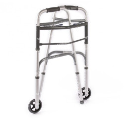 Vaikščiojimo rėmas su 2 ratukais