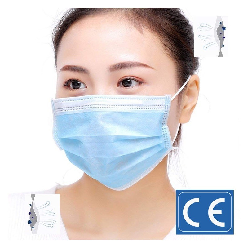 Medicininės veido kaukės .