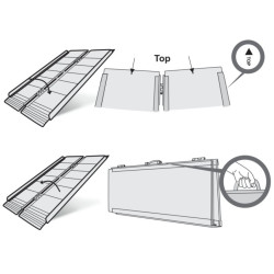 Aliumininė rampa vežimėliui