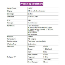 Krioterapijos kriolipolizės RF Lipo Lazerio aparatas