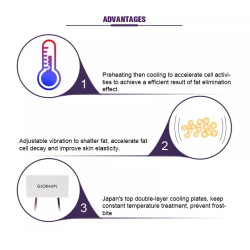 Krioterapijos kriolipolizės RF Lipo Lazerio aparatas