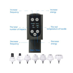 Smūginės, vibracinės bangos terapijos aparatas