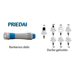 Smūginės, vibracinės bangos terapijos aparatas