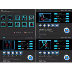 Smūginės, vibracinės bangos terapijos aparatas