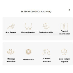 Masažinis fotelis Luxury 4D Zero Gravity