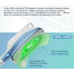 Krioterapijos kriolipolizės RF Lipo Lazerio aparatas