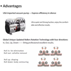 Velachape 360 RF+Roller+IR+LED veido, kūno masažuoklis