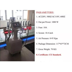 Krioterapijos velachape V10 aparatas kūno formų korekcijai
