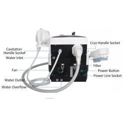 Velashape Cryo kavitacijos vakuumo mašina 2 in 1