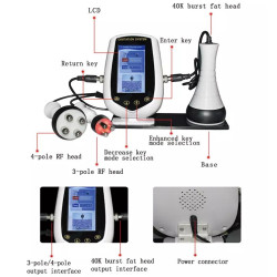 Kavitacijos svorio mažinimo RF dažnio odos stangrinimo grožio aparatas