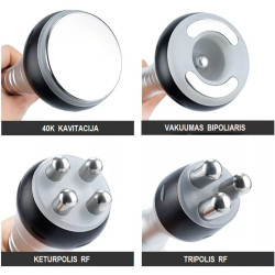 Kavitacijos vakuumo svorio mažinimo RF dažnio odos stangrinimo grožio aparatas