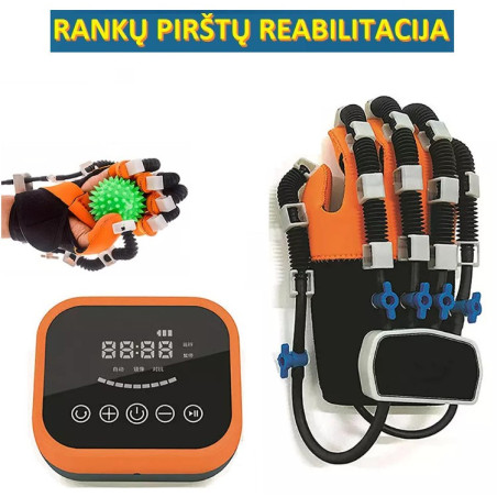 Rankų pirštų pratimų terapijos robotizuota reabilitacinė įranga C10
