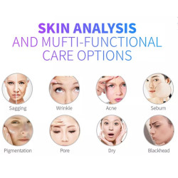 Daugiafunkciniu veido priežiūros aparatas su odos analizatoriumi  6-1