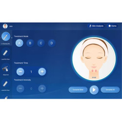 Daugiafunkciniu veido priežiūros aparatas su odos analizatoriumi  6-1