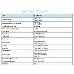 Daugiafunkcis lazerinės terapijos aparatas