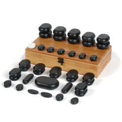 Akmenų šildymo puodas 17 akmenys 45 komplektas