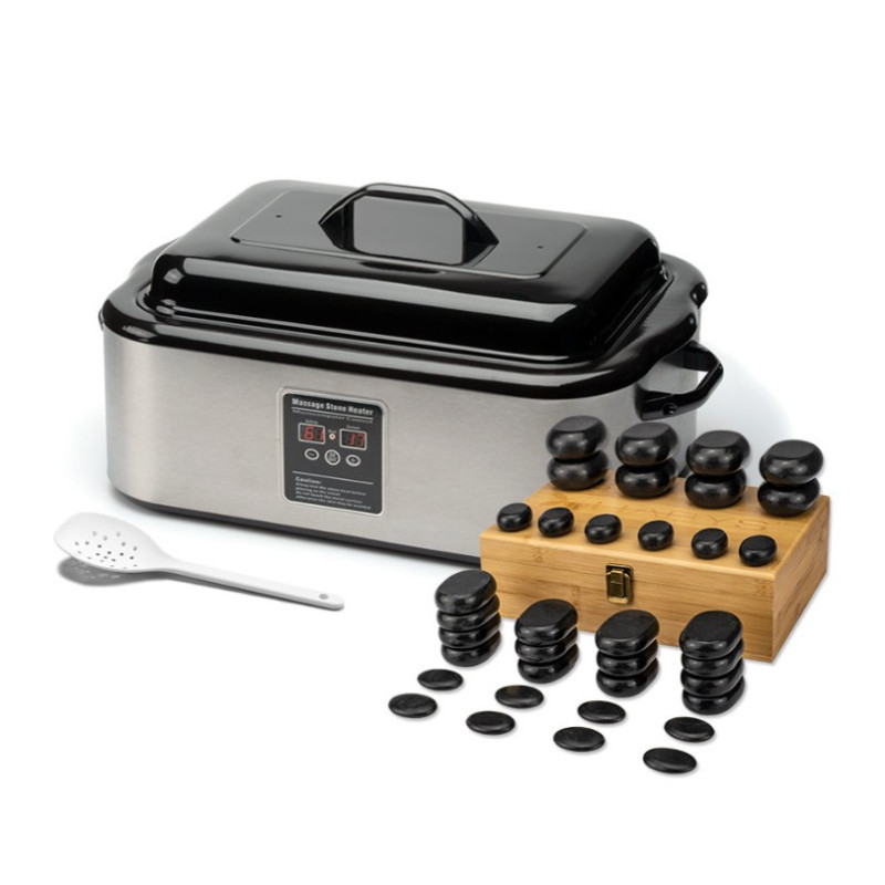 Akmenų šildymo puodas 17 akmenys 36 komplektas