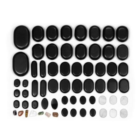 Akmenų šildymo puodas 17 akmenys 64 komplektas