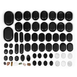 Masažo akmenų rinkinys 64