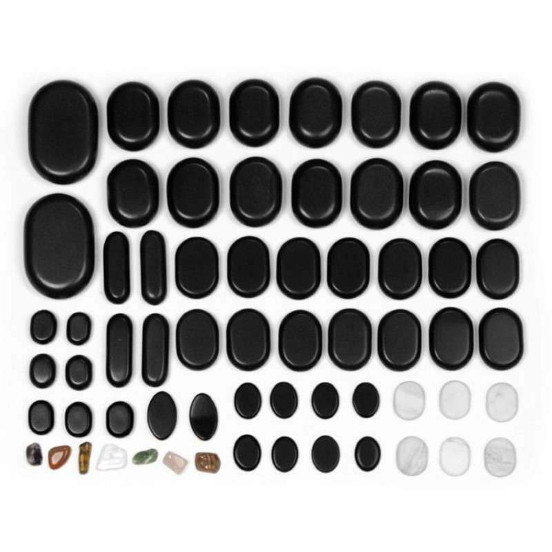 Masažo akmenų rinkinys 64