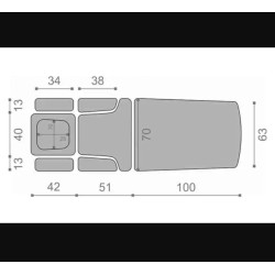 Profesionalus masažo stalas Evero X7 Ergo