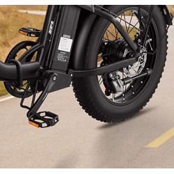 Galingas Sulankstomas Elektrinis Dviratis 1000 W 48 V 18 Ah