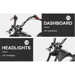 3 ratų elektrinis triratis 1000W 20AH