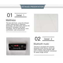 Masažo laisvalaikio Zero Gravity gultas