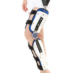 Pooperacinis kelio įtvaras su fiksavimo ratuku