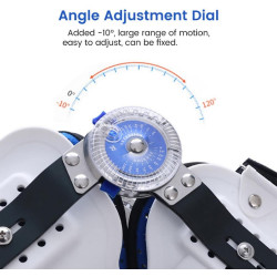 Pooperacinis kelio įtvaras su fiksavimo ratuku