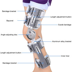 Sulankstomas kelių įtvaras