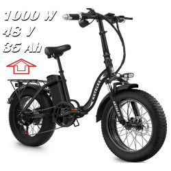 Galingas Sulankstomas Elektrinis Dviratis 1000 W 48 V 35 Ah