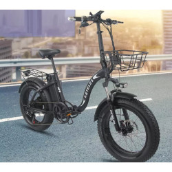 Galingas Sulankstomas Elektrinis Dviratis 1000 W 48 V 35 Ah