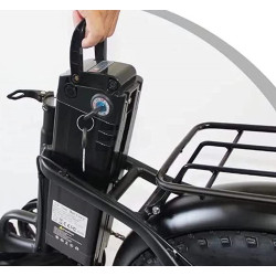 Galingas Sulankstomas Elektrinis Dviratis 1000 W 48 V 35 Ah