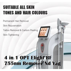 4 IN 1 OPT + E-light + YAG + RF