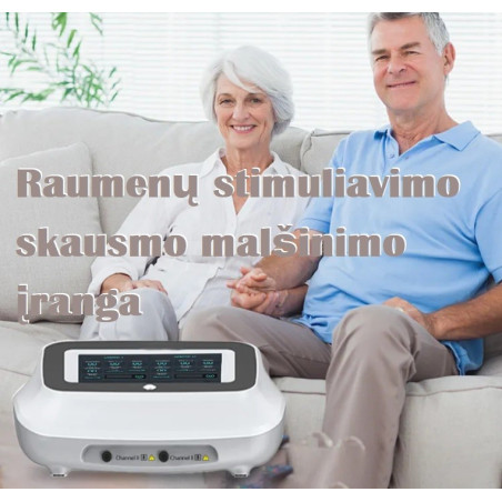 RAUMENŲ STIMULIAVIMO SKAUSMO MALŠINIMO ĮRANGA